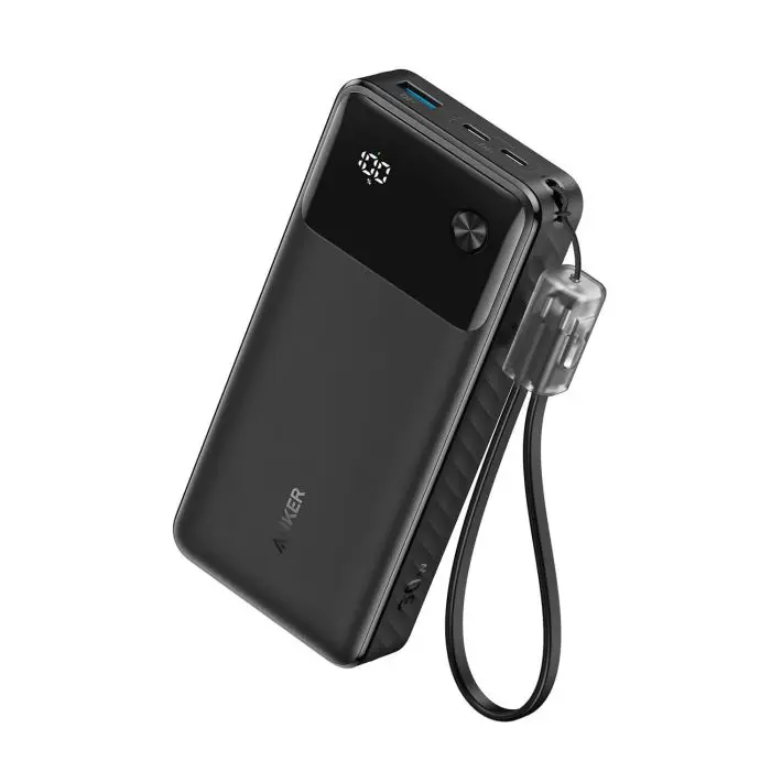 Anker Powerbank 20000 mAh, 30W with included USB-C cable, black