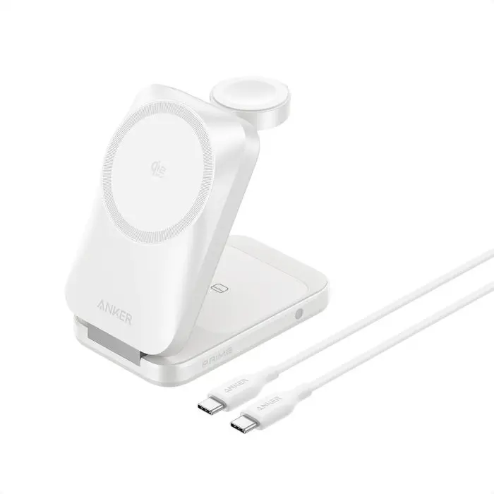 Anker Prime 3-in-1 Wireless Charging Station, White