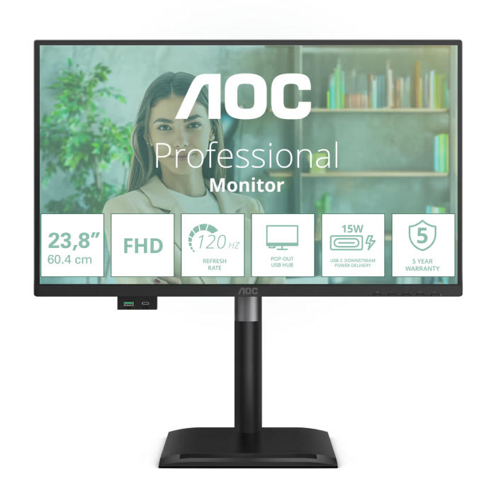 AOC 24P4U 23.8" IPS FHD 120Hz monitor