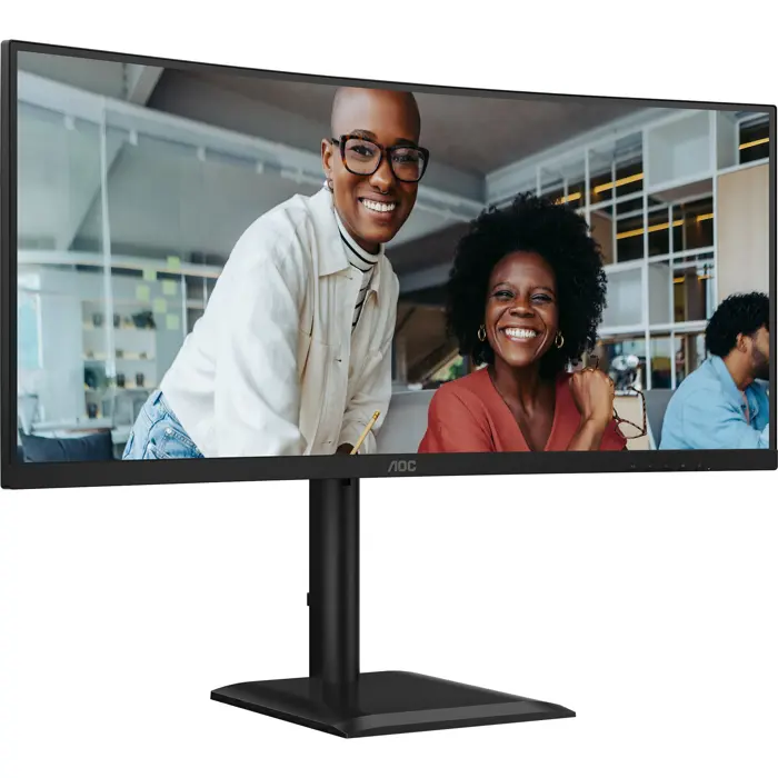 AOC CU34E4CV (86.4 cm (34 inches), black, WQHD, VA, HDMI, DP, USB-C, KVM, USB hub, 120Hz panel)