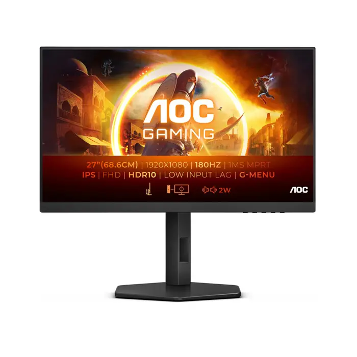 AOC G4 27G4X computer monitor 68.6 cm (27") 1920 x 1080 pixels Full HD LED Black, Grey