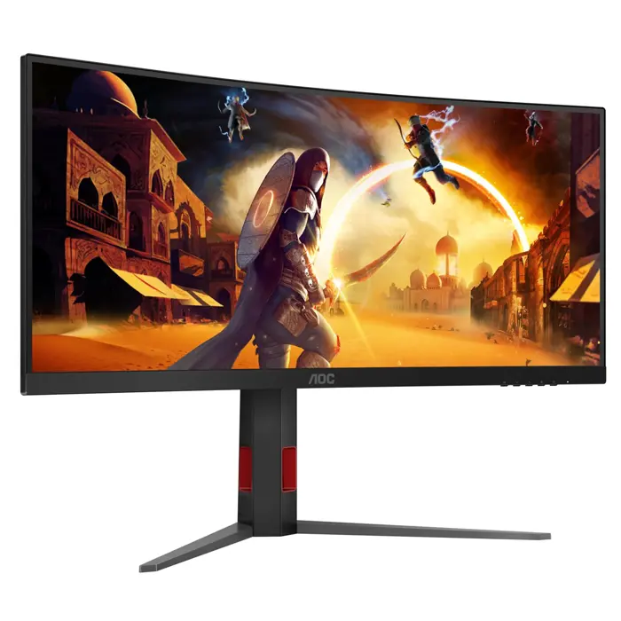 AOC G4 CU34G4Z computer monitor 86.4 cm (34") 3440 x 1440 pixels Wide Quad HD LED Black, Red