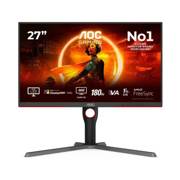 AOC LCD 27" QHD, 1ms, 16:9, DP