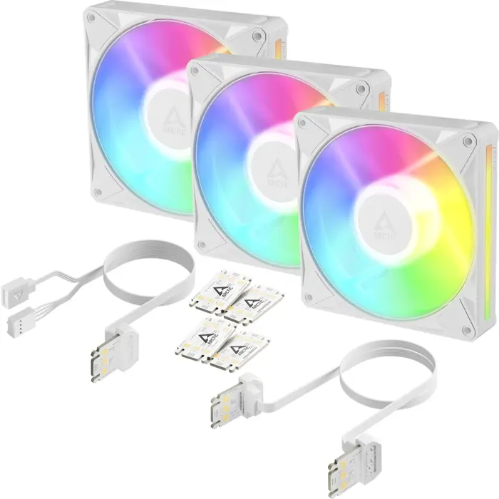 Arctic BioniX P14 A-RGB (white/white, pack of 3, 140 mm)