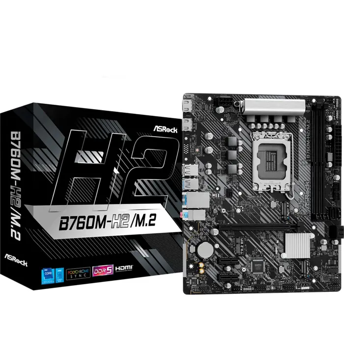 ASRock B760M-H2/M.2 - Socket 1700 - motherboard