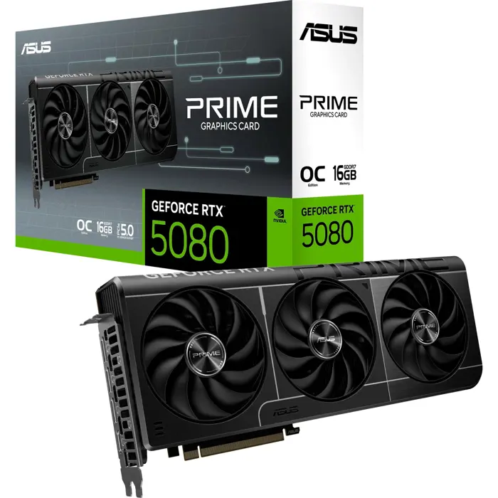 ASUS GeForce RTX 5080 PRIME OC 16GB GDDR7, 90YV0LX0-M0NA00