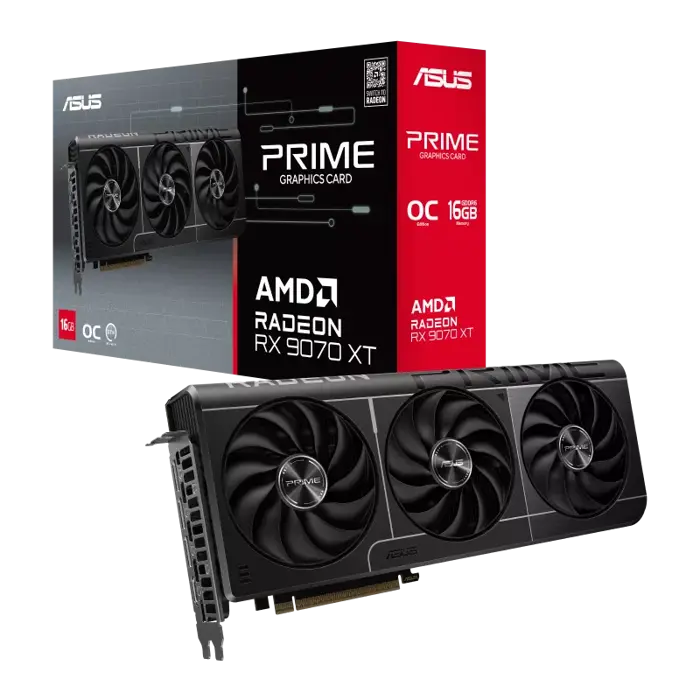 ASUS PRIME Radeon RX 9070 XT 16GB OC GDDR6 PRIME-RX9070XT-O16G