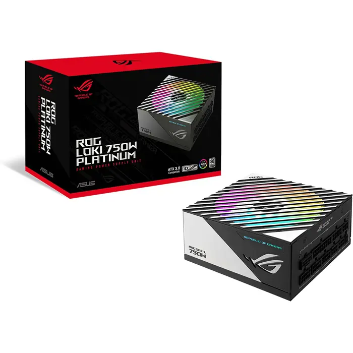ASUS ROG Loki 750W Platinum, PC power supply (black, 4x PCIe, cable management, 750 watts)