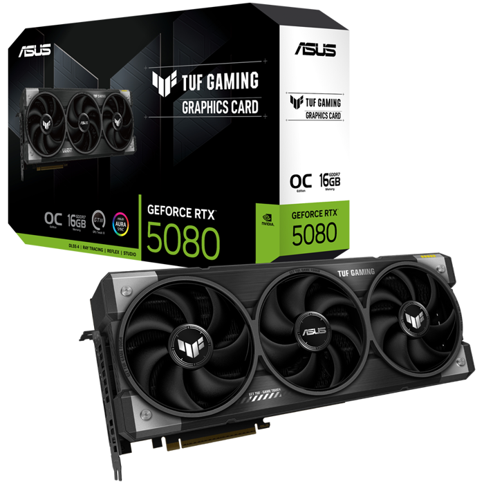 ASUS TUF Gaming GeForce RTX 5080 16GB GDDR7 OC Edition TUF-RTX5080-O16G-GAMING
