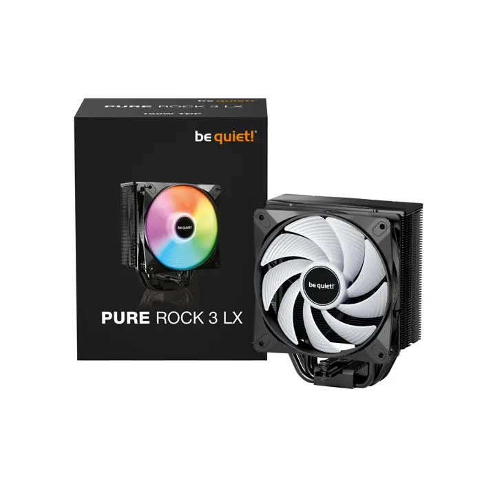 be quiet! Pure Rock Pro 3 LX CPU-Kühler - 120mm, black-BK043