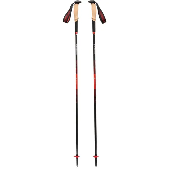 Black Diamond Trekking Poles Pursuit Carbon Z, Fitness Equipment anthracite/orange, 1 pair, 130 cm
