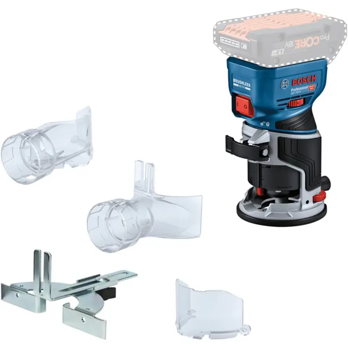 Bosch cordless edge router GKF 18V-8 Professional solo, 18Volt (blue/black, without battery and charger, in L-BOXX)