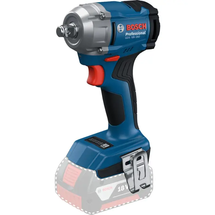 Bosch Powertools cordless impact wrench GDS 18V-350 Professional solo, 18 volts (blue, without battery and charger, in L-BOXX)