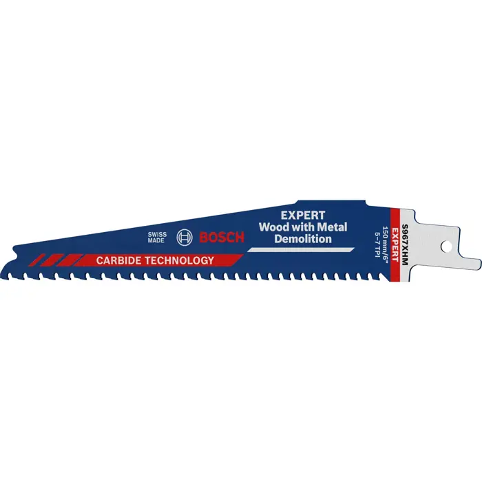 Bosch Powertools EXPERT reciprocating saw blade ?Wood with Metal Demolition? S 967 XHM, 10 pieces (length 150mm)