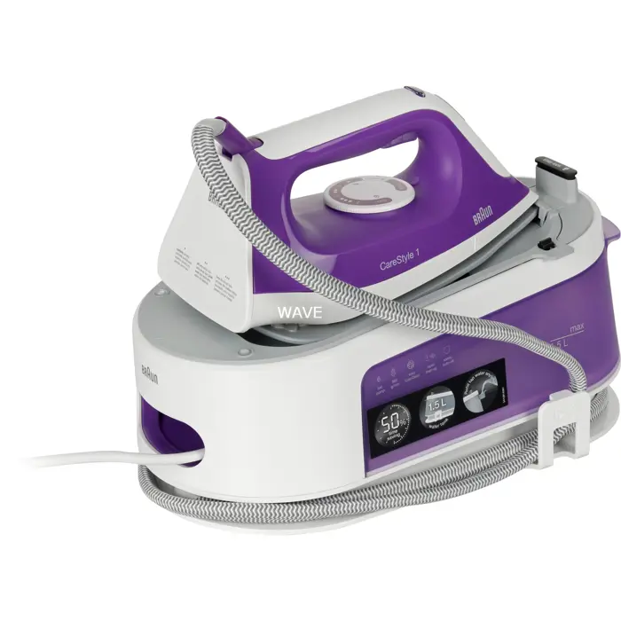 Braun CareStyle 1 IS 1014 VI, steam ironing station (white/purple)