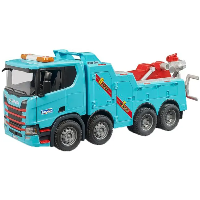 BRUDER Scania Super 560R recovery and towing truck with light and sound module
