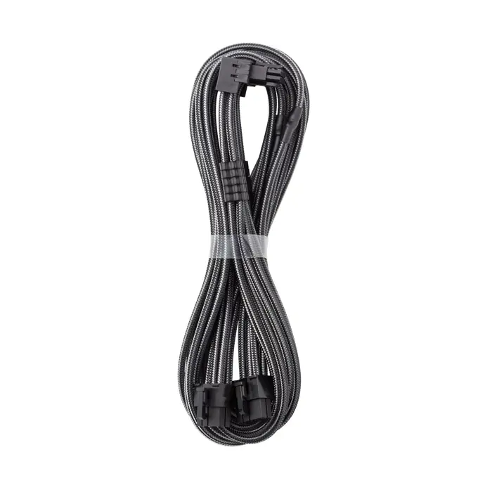 CableMod C-Series Pro Anschlusskabel - Variante A, 90°, 16-Pin zu 2x 8-Pin PCIe, carbon-CM-PCSR-16P2-RAN60KC-5PK-R-SS
