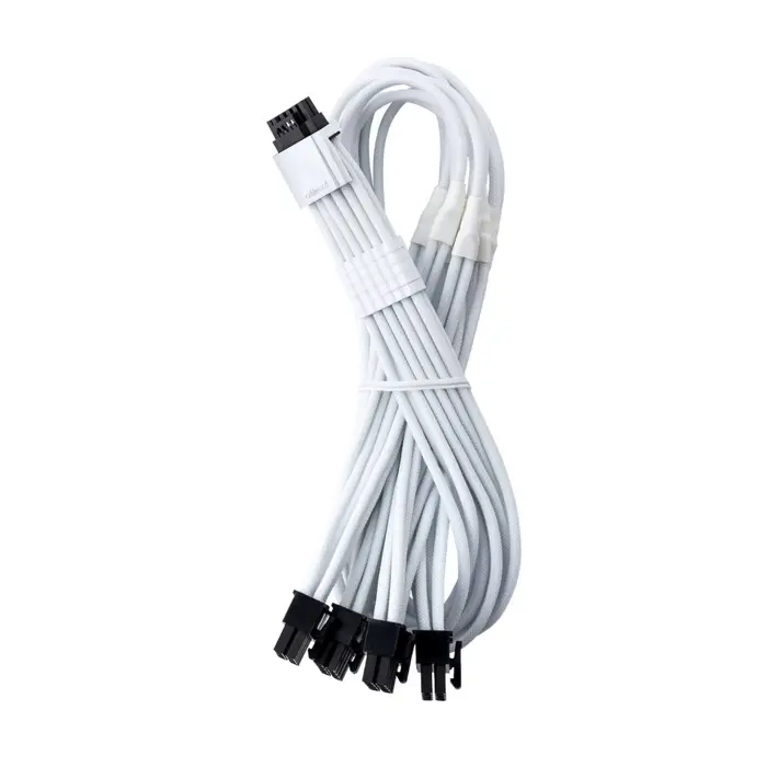 CableMod C-Series Pro ModMesh 12V-2x6-Kabel, Sleeved, 16-Pin zu 4x 8-Pin, für Corsair Type 4 und 3 PSUs - white, 60cm-CM-PCSR-16P4-N60KW-5PW-R-SS