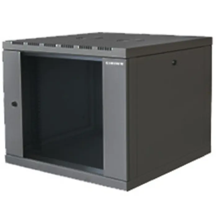 Canovate 12U 600x560x631 SINGLE zidni ormar s bočnim stranama koje se mogu otvoriti izvana, crni