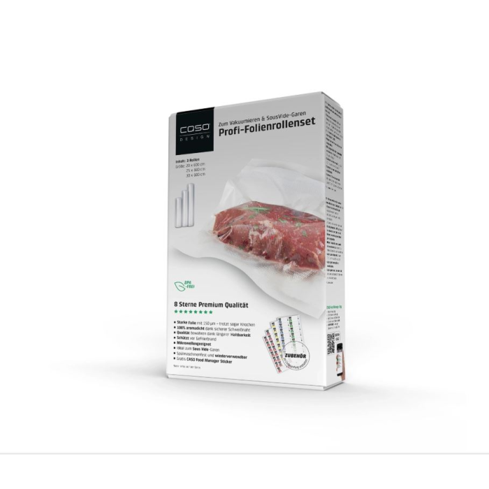 CASO foil set 1 20 × 30 cm + roll 20 × 600 cm, 30 × 600 cm