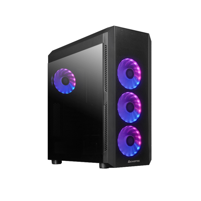 Chieftec SCORPION 4 USB-C 3.2 ATX A-RGB ohišje, crno