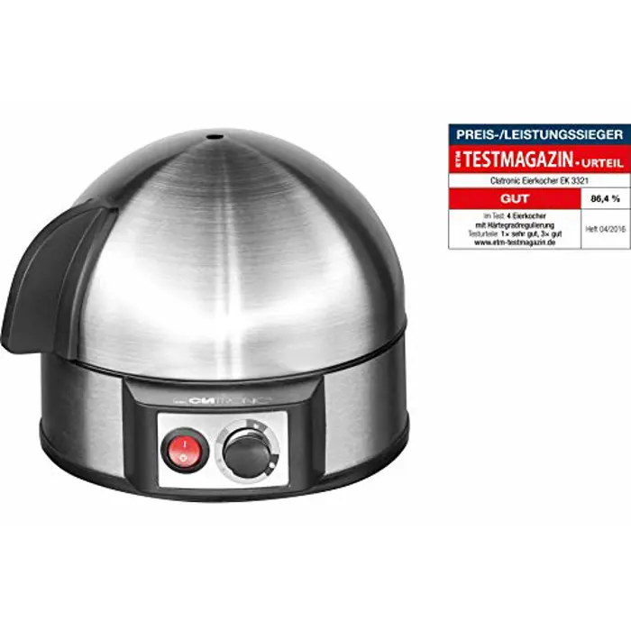Clatronic egg cooker EK 3321 silver/black