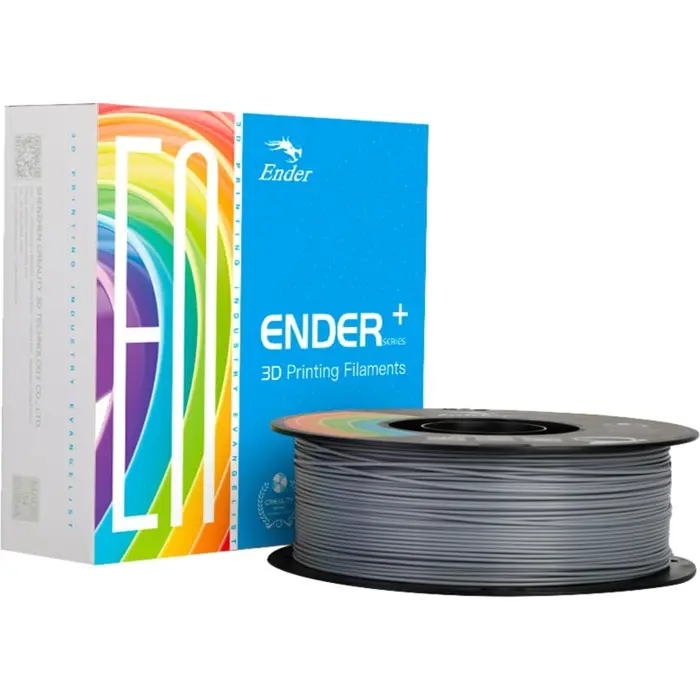 Creality PLA+ filament, 3D filament (gray, 1 kg, 1.75 mm, on roll)