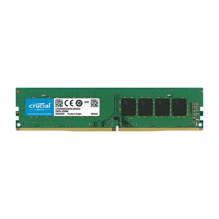 Crucial 8GB DDR4-3200 UDIMM PC4-25600 CL22, 1.2V