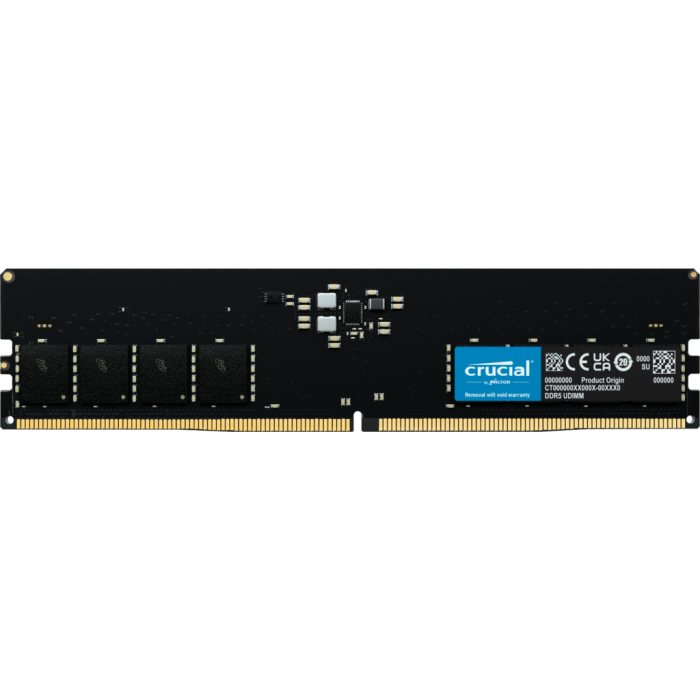 Crucial 8GB DDR5-4800 UDIMM PC5-38400 CL40, 1.1V