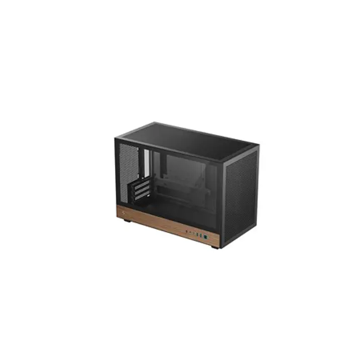 DeepCool CH260 WOOD Micro Tower Black, Wood