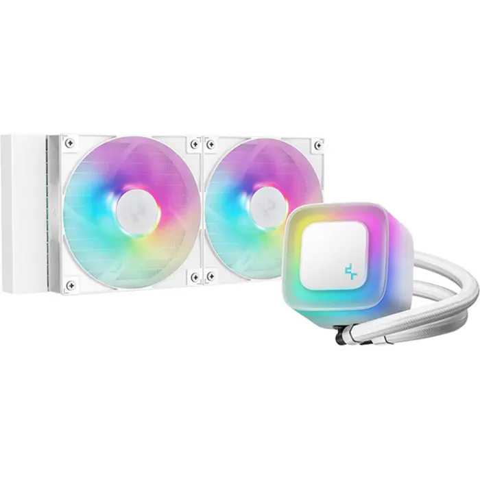 DeepCool LE240 WH V2, water cooling white