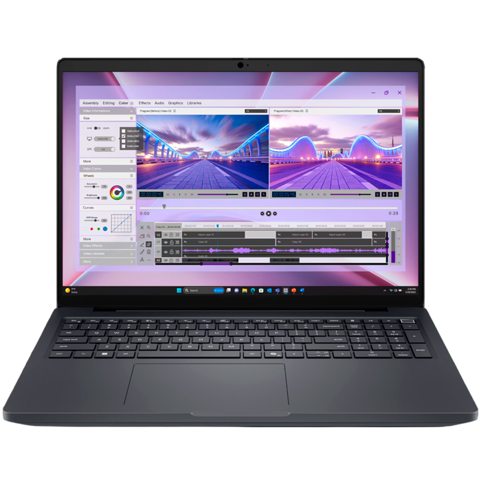 Dell Pro Max 16 (MC16250), Intel Core Ultra 7 265H, (24MB, 16 cores), 16" FHD+ LCD with 300 nits, mic. HDR IR cam., 2x8GB 5600 MT/s, 512GB M.2 SSD, RTX500 6GB GDDR7,WiFi7, 6cell 96Whr bat, SC, FP, CV,