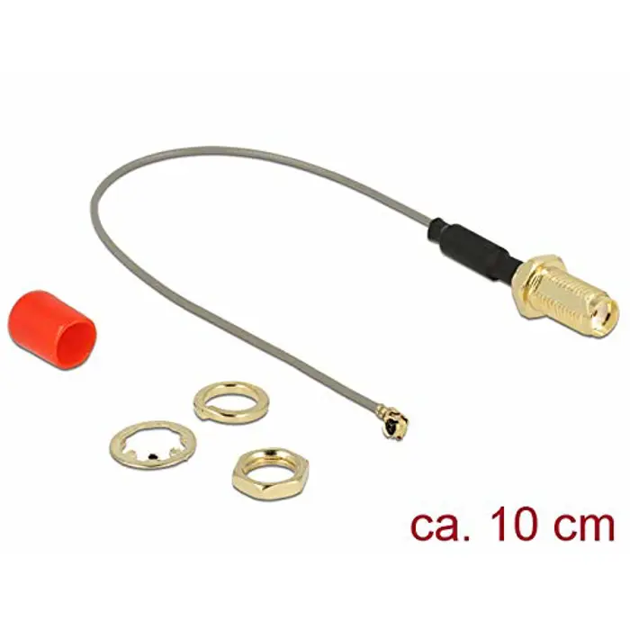 DeLOCK blue>MHF/U.FL-LP-068 St 10cm - antenna cable with ferrite core