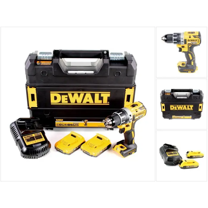 DeWalt DCD791D2 cordless screw driller + case + 2 Batteries 2.0Ah