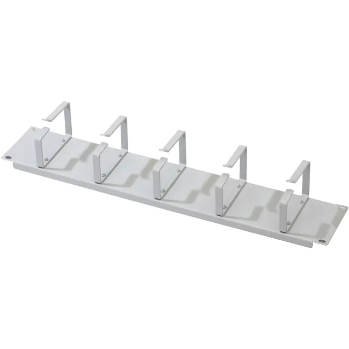 Digitus cable management panel with cable management brackets for 483 mm (19") cabinets, black, 2 U