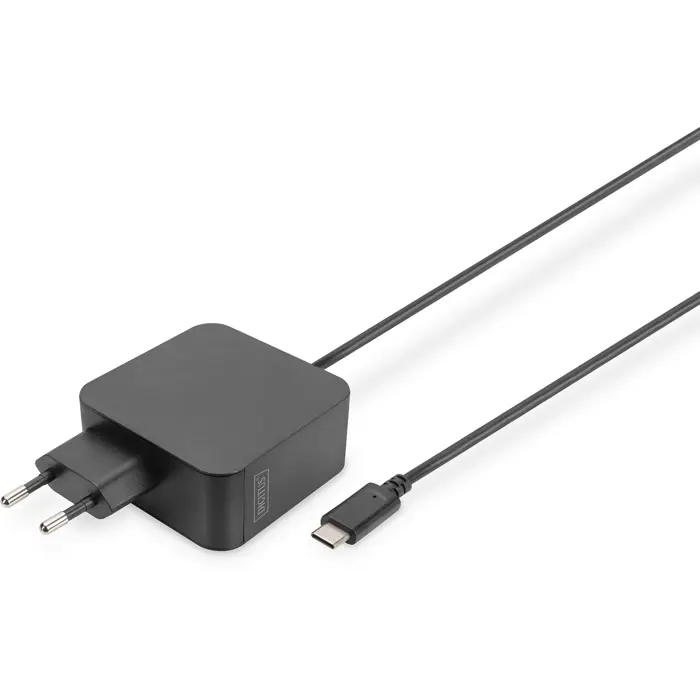 Digitus Notebook Charger DA-10071, USB-C, 65 Watt black, PD 3.0, cable length 1.20 meters
