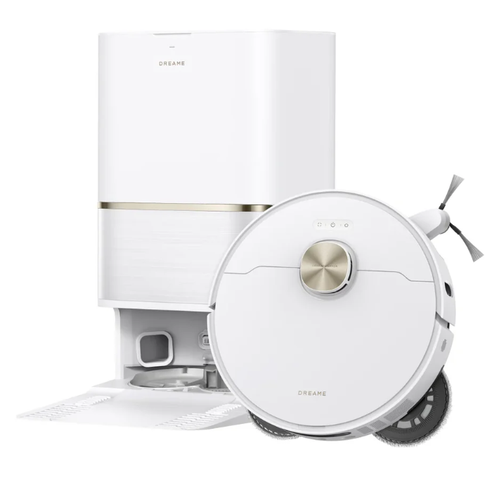 Dreame L50 Ultra AE robotic vacuum cleaner with self-cleaning station, white