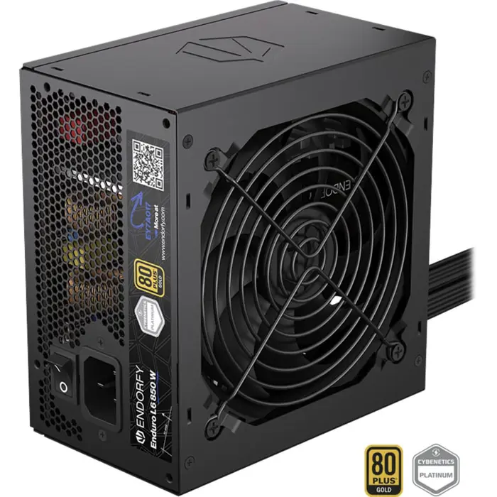 ENDORFY Enduro L6 850W (black, 1x 12-pin high power GPU, 2x PCIe, 850 watts)