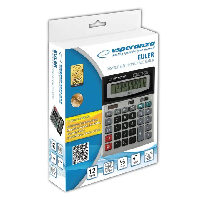 esperanza-ecl103-calculator-desktop-basic-black-gray-36289-arbespklk0002.webp