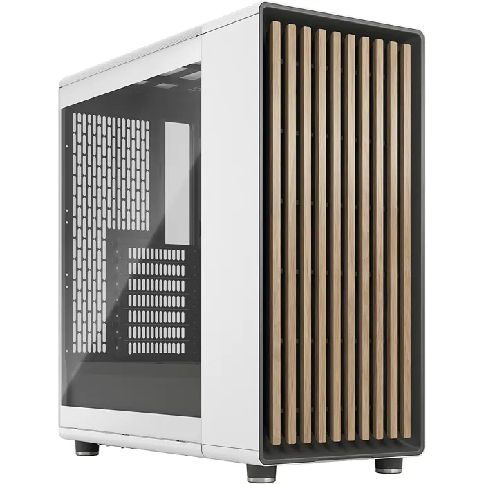 Fractal Design North Chalk White TG Clear - Tempered Glass