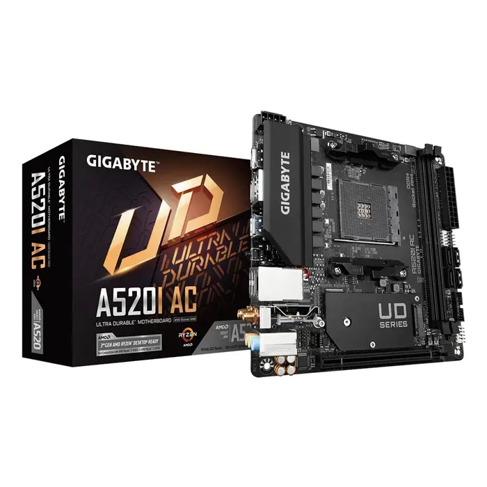 Gigabyte A520I AC motherboard AMD A520 Socket AM4 mini ITX
