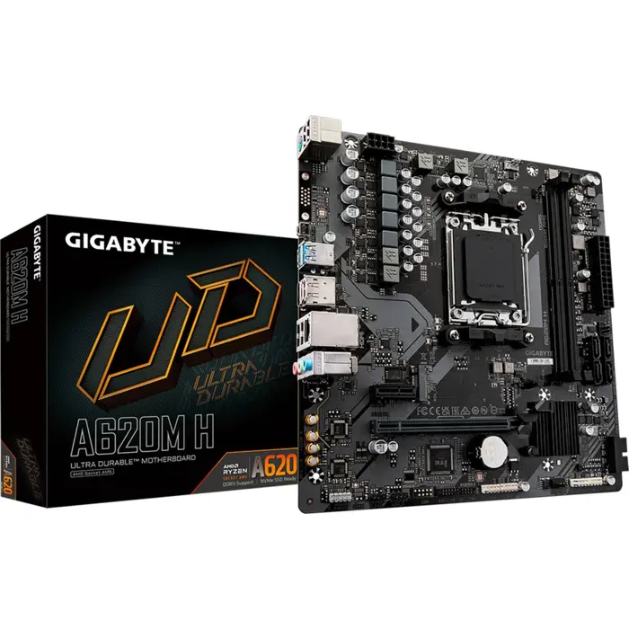 GIGABYTE A620M H - Socket AM5 - motherboard