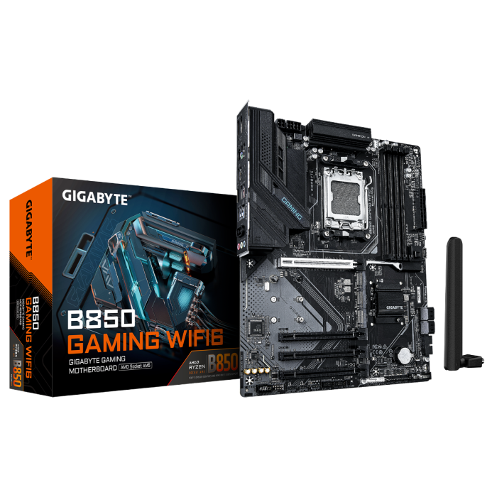 GIGABYTE B850 GAMING WF6, DDR5, SATA3, USB3.2Gen2, DP, WiFi, AM5 ATX