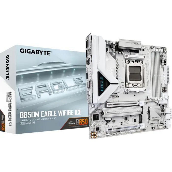 GIGABYTE B850M EAGLE WF6E ICE - Socket AM5 - motherboard black