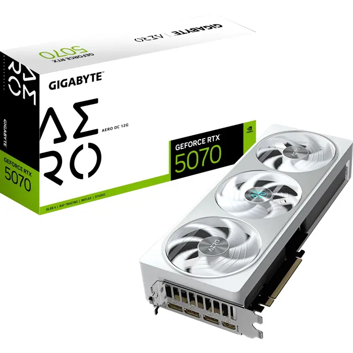 GigaByte GeForce RTX 5070 AERO OC (DLSS 4, 3x DisplayPort, 1x HDMI 2.1)