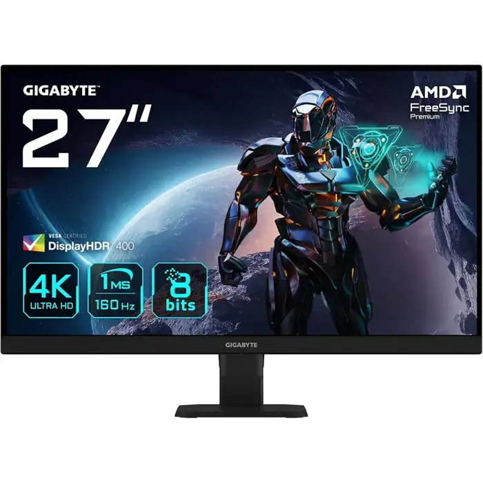 Monitor GIGABYTE GS27U - 27 - black, UltraHD/4K, SS-IPS, HDMI, DP, HDR, 160Hz panel