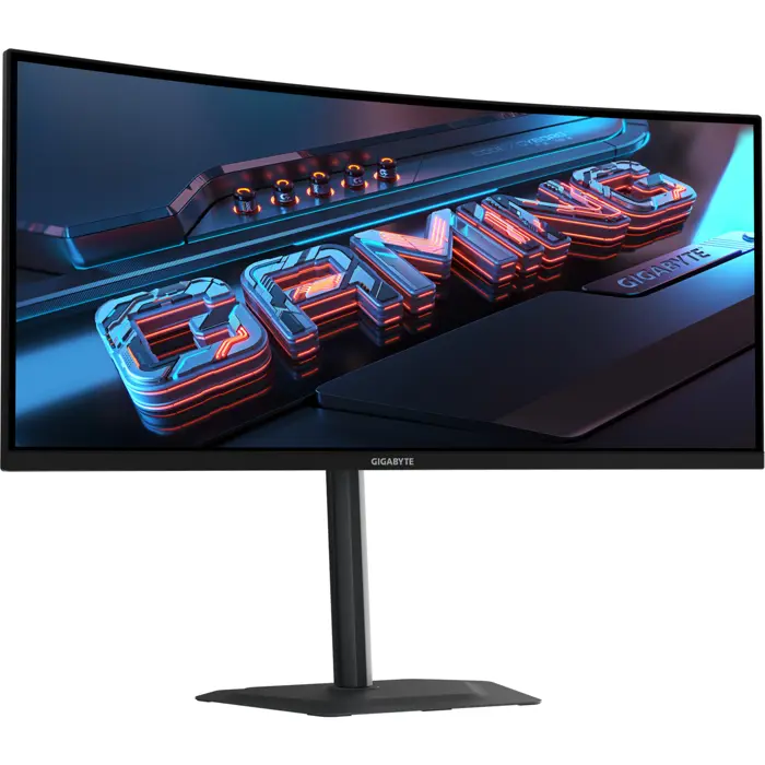 GIGABYTE GS34WQCA, gaming monitor - 34 - black, WQHD, VA, curved, FreeSync-Premium, Adaptive-Sync, 120Hz panel