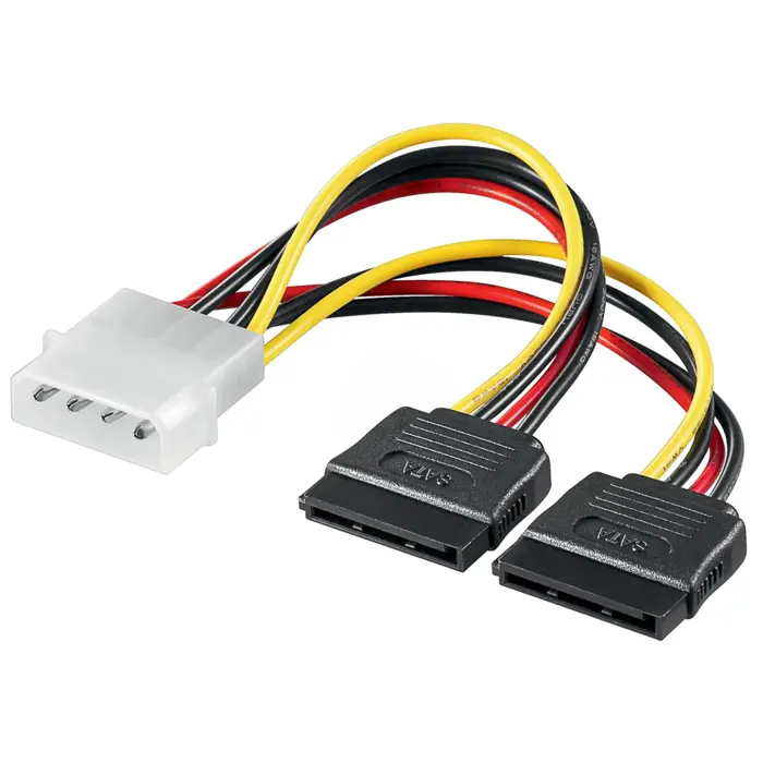 goobay Stromadapter 5,25" - 2x 15-Pin SATA, Adapter