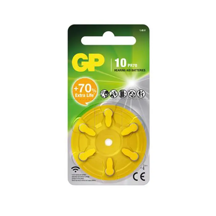 GP baterije ZA10F-ELTD6 Zinc Air Button