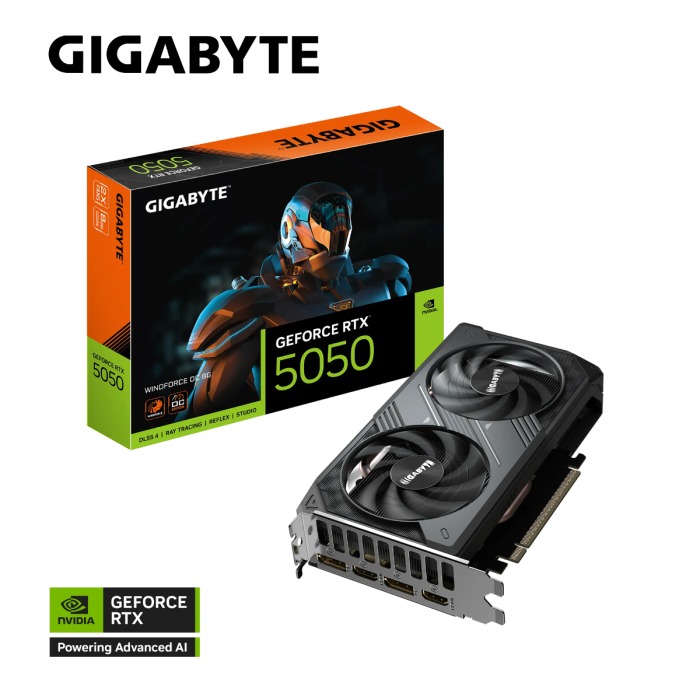 Grafička kartica GIGABYTE GeForce RTX 5050 Windforce OC 8G, 8GB GDDR6, PCI-E 5.0